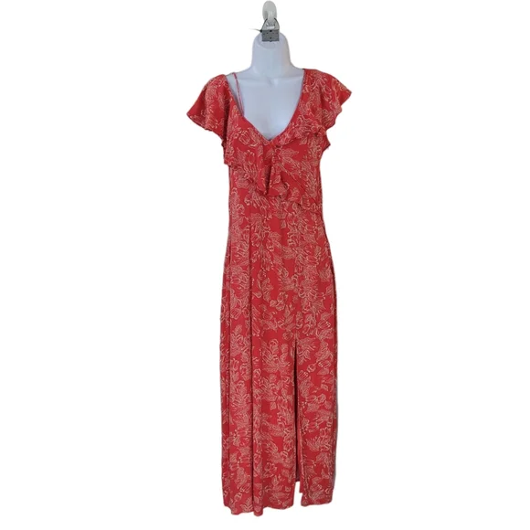 maxi dress bag Kerra Smocked Linen Maxi Dress